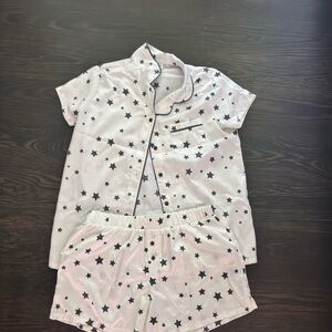 Art Class White and Black Polka Dot Pajama Set